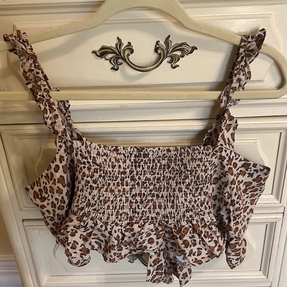 Traded Cheetah two piece skirt set boho spell style - Picture 6 of 12